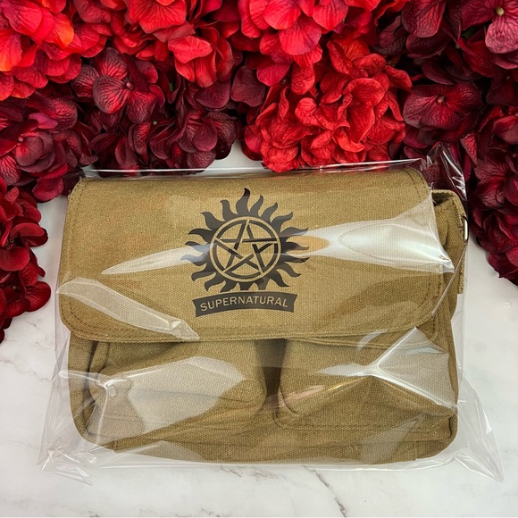 Supernatural Canvas Crossbody Messenger Bag - Picture 14 of 15